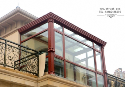 羅馬柱平頂陽光房